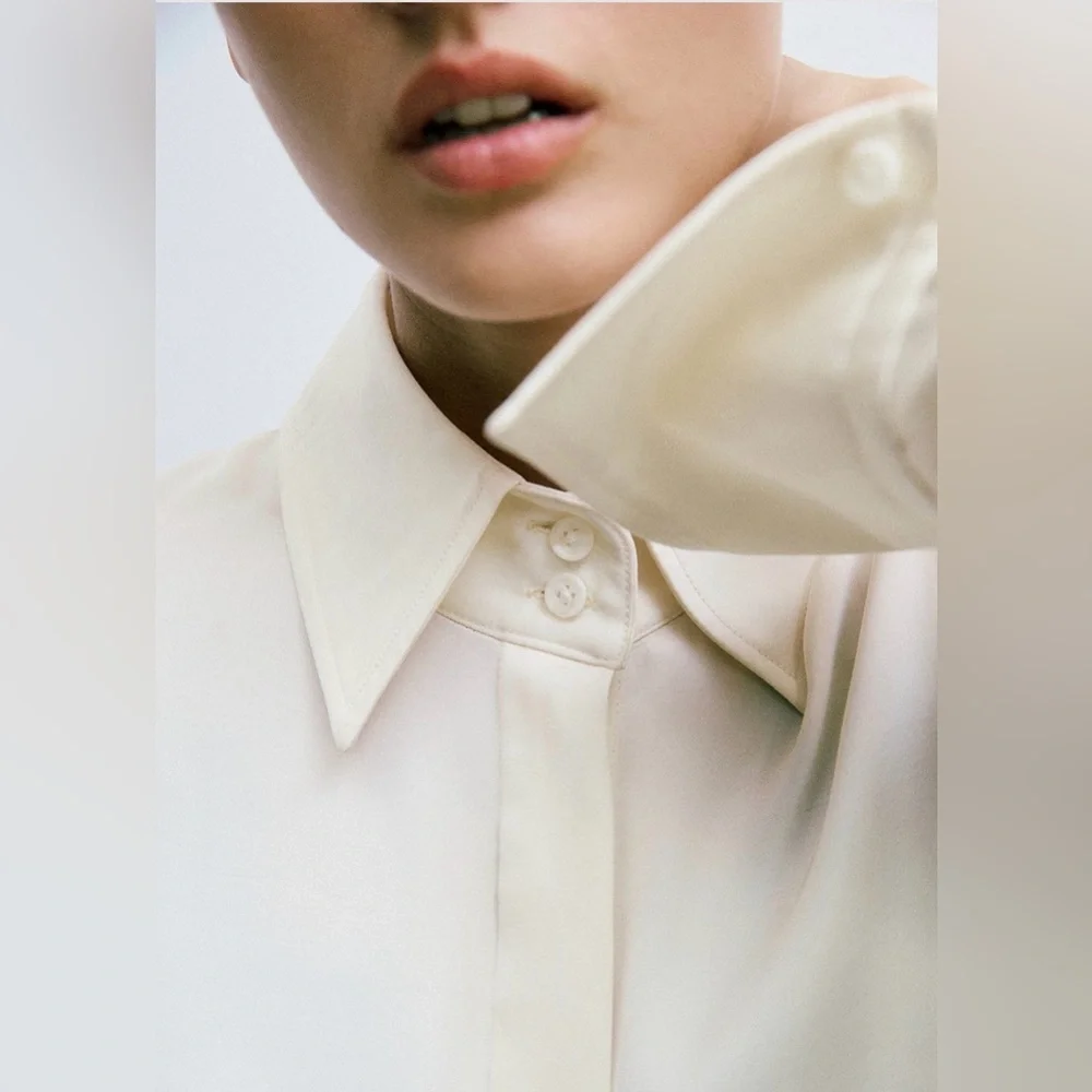 Rag & Bone Ivory Venus Blouse in Ivory - Picture 8 of 9
